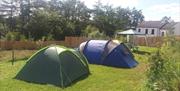 tent pitch at Flesk Water Camping