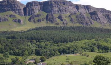 view of Binevenagh Mountain