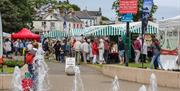 market stalls on Ballycastle seafront