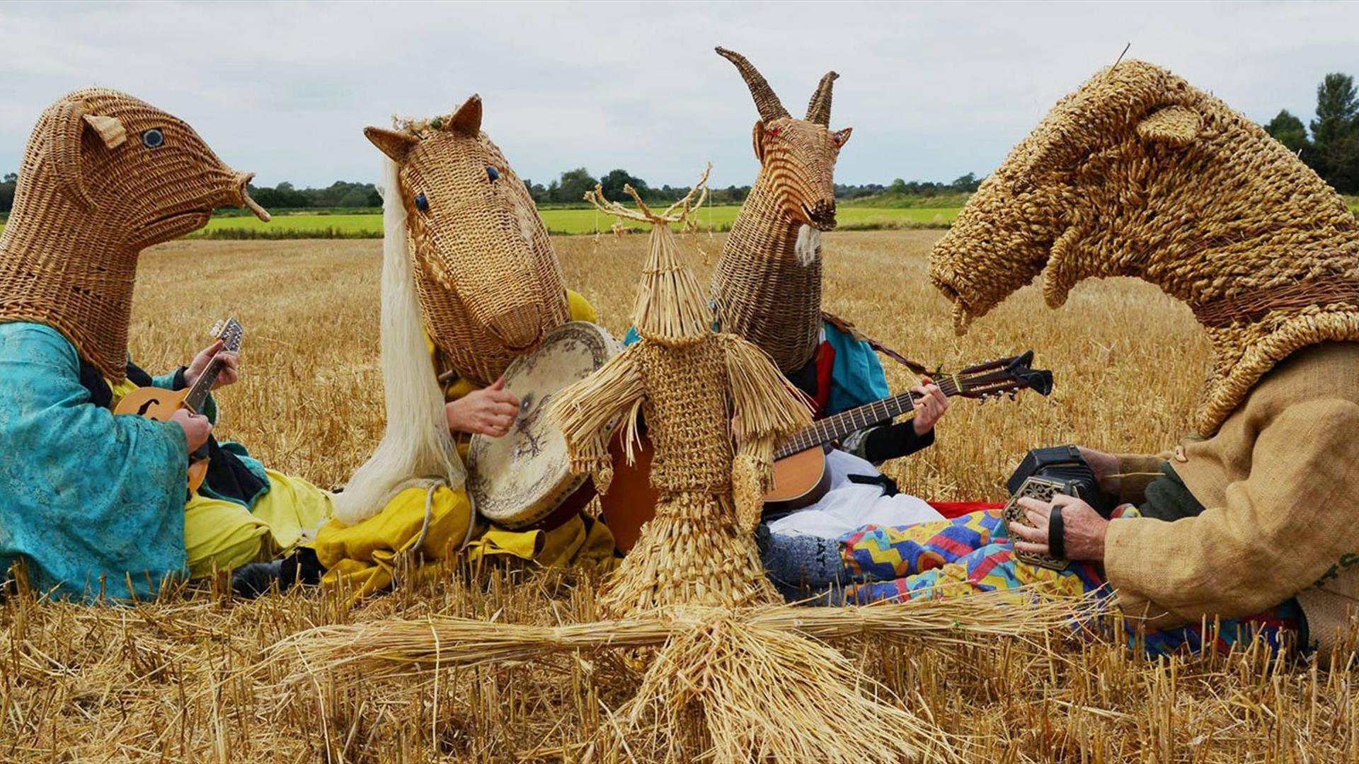 image of the Armagh Rhymers outdoors. image of the Armagh Rhymers outdoors.