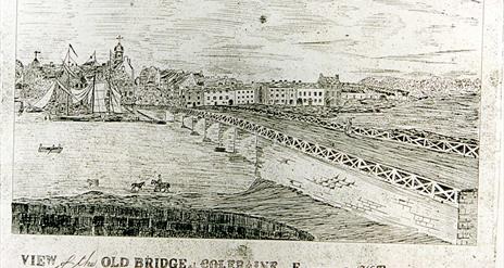 old illustrated image of Coleraine