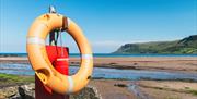 Life ring on Waterfoot Beach