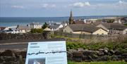 view and signage from Tunnel Brae, Castlerock