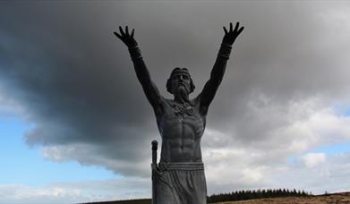 Mannanan Mac Lir statue at Gortmore Viewpoint