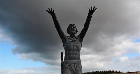 Mannanan Mac Lir statue at Gortmore Viewpoint