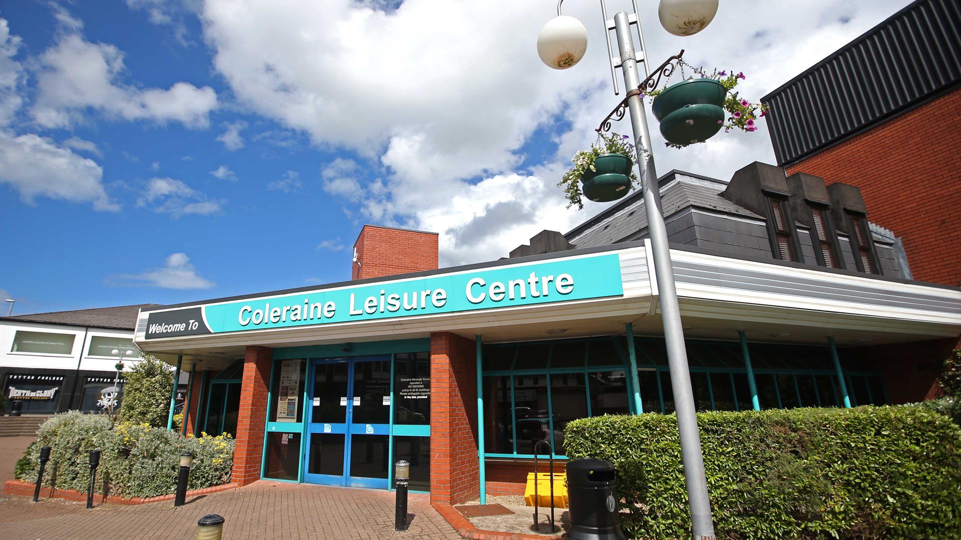 coleraine leisure centre entrance coleraine leisure centre entrance