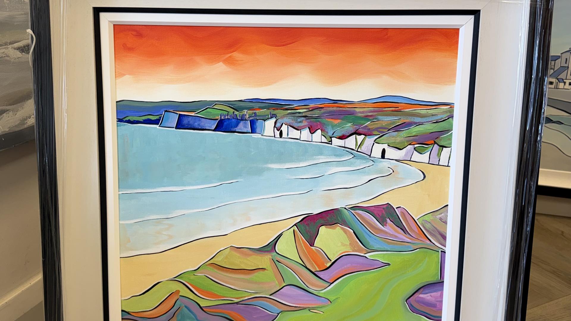 Royal Portrush, painting by Adrian Margey Royal Portrush, painting by Adrian Margey