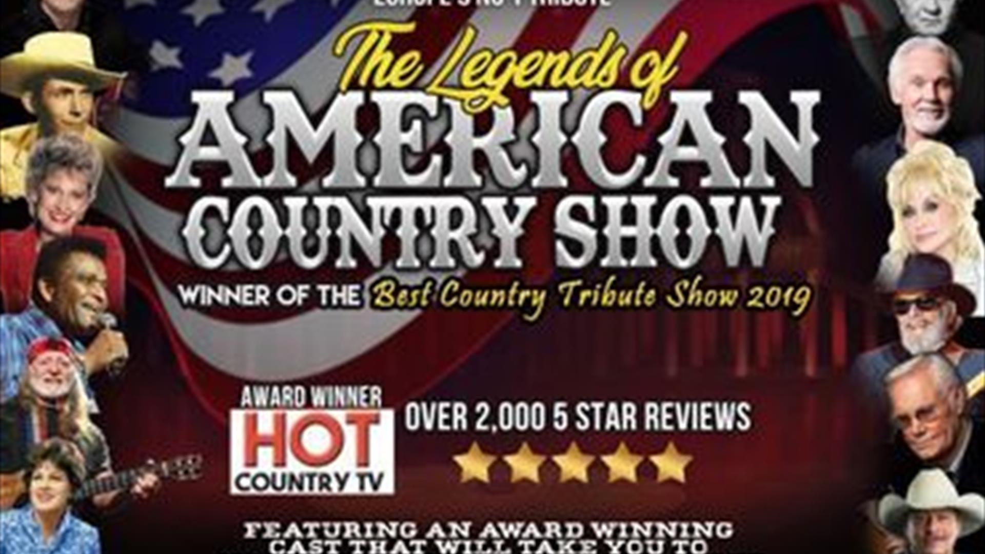 Poster with images of the greatest American Country stars