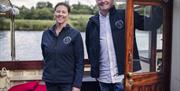 Business partners Ian and Fiona offer river trips onboard the fully refurbished M.V. Kingfisher Business partners Ian and Fiona offer river trips onboard the fully refurbished M.V. Kingfisher