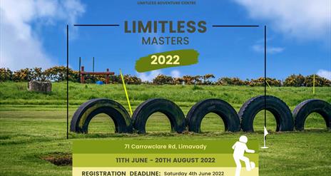 Limitless Masters Football Golf Tournament Banner