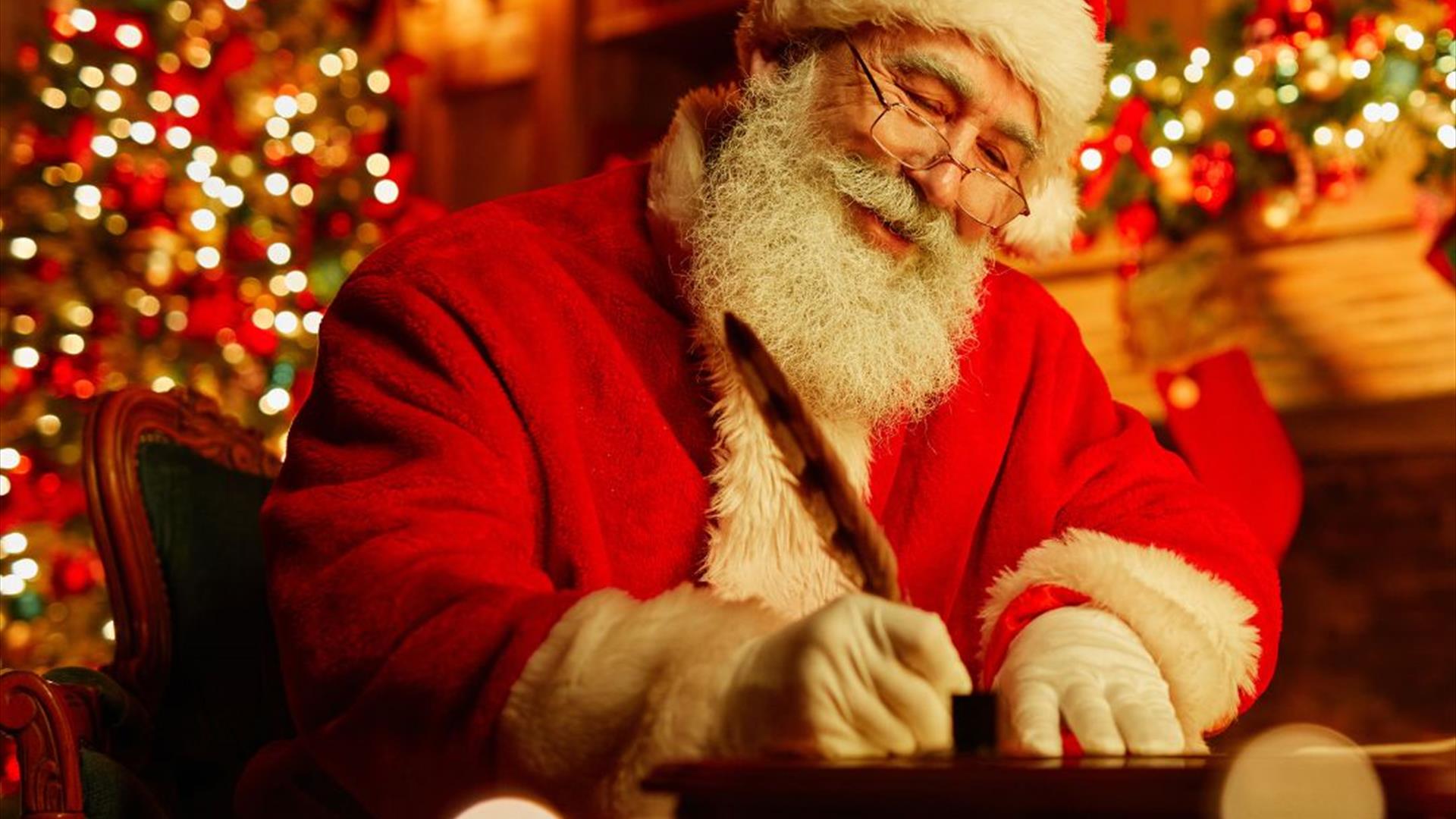 Santa writing a letter Santa writing a letter