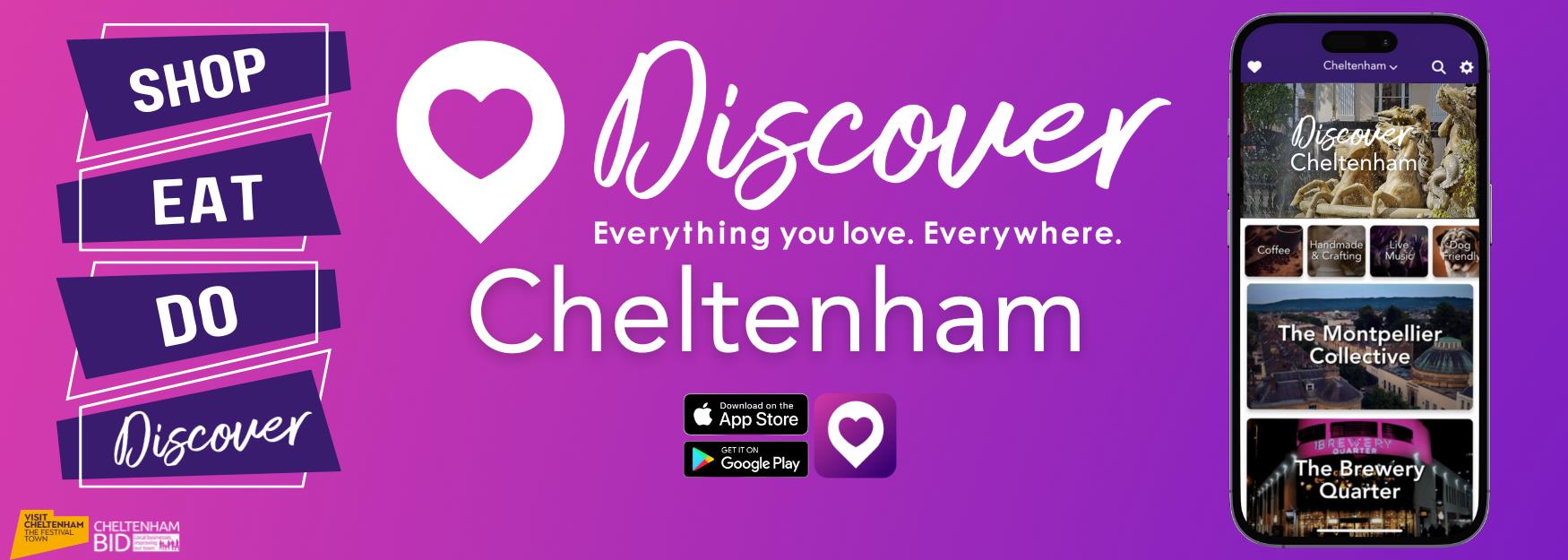 Discover Cheltenham App graphic