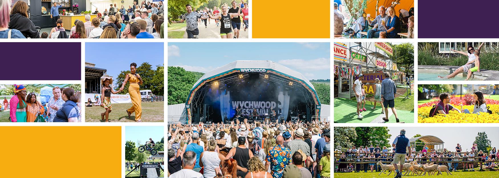 A collage of Cheltenham events taking place in June