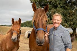 Adam Henson with horses