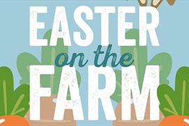 Easter themed Easter on the Farm graphic