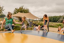 A family playing together