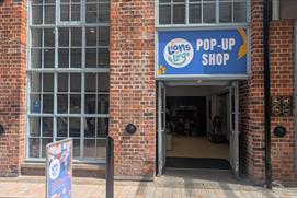 Lions at Large pop up shop front