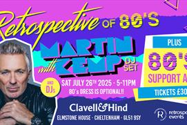 Retrospective of 80s presents Martin Kemp