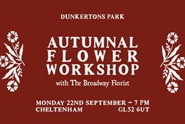 Autumnal Flower Workshop with The Broadway Florist