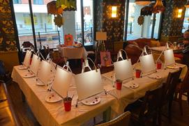Painting party set up