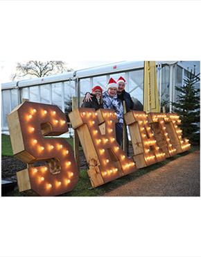 A family outside the Cheltenham Ice Rink