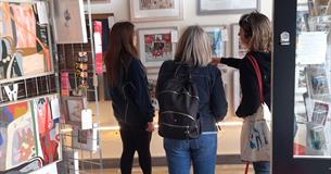Visitors to Art Union