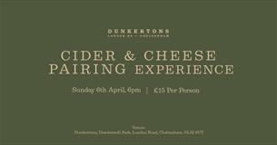 An Expert Led Cider and Cheese Pairing Experience poster