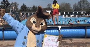Easter Bunny at Sandford Parks Lido
