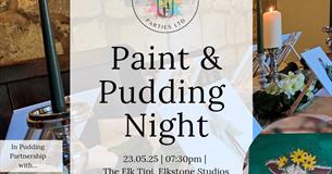Paint & Pudding with Paint Pot Parties poster