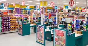 Interior of Poundland