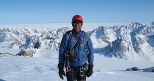 Simon Yates on a mountain 