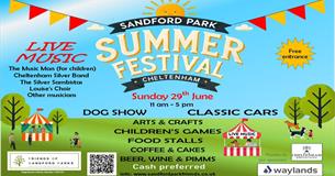 Sandford Park Summer Festival poster