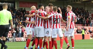 Cheltenham Town celebrate another home win