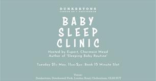 Baby Sleep clinic with Charmain Mead at Dunkertons poster