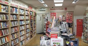 Interior of British Heart Foundation charity shop