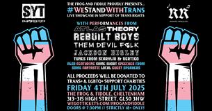 #WeStandWithTrans - Live at the Frog & Fiddle poster