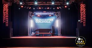 The stage at Gloucester Guildhall