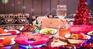 Christmas table at The Coconut Tree