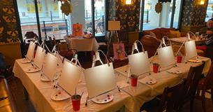 Painting party set up