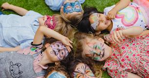 Children wearing face paint