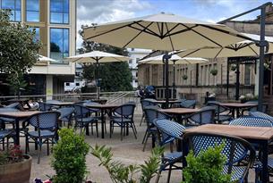 Images of the new garden bar in Imperial Gardens.