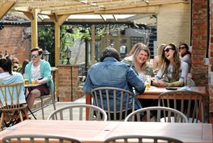 The Swan outdoor seating