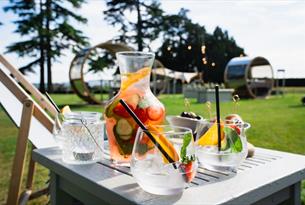 Pimms on the Ellenborough Park lawn