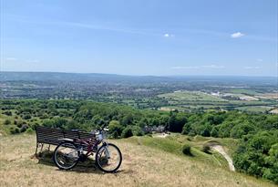 Cleeve Hill overlooking Cheltenham