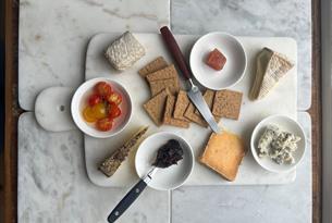 A cheese platter