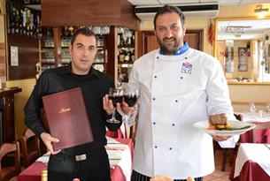 Mario and Head Italian Chef Vito