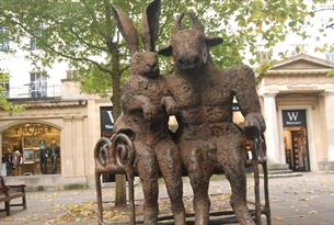 The Hare and the Minotaur Statue