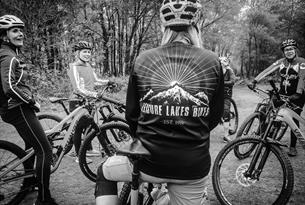 Group of cyclists