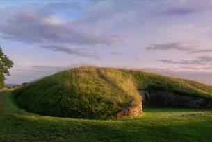 View of Belas Knap long barrow