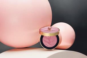 photo of YSL shimmer blush product